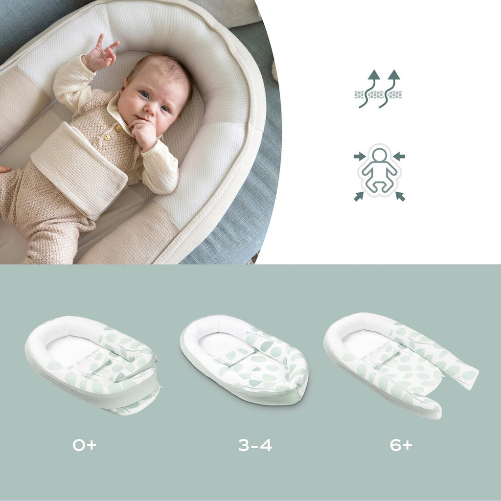 Babynest Cocoon Tetra justerbar detalj av stoff