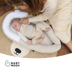 Babynest Cocoon Tetra justerbar nærbilde av borrelås