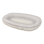 Babynest ensfarget bomull 80x55 cm fra fødsel forfra