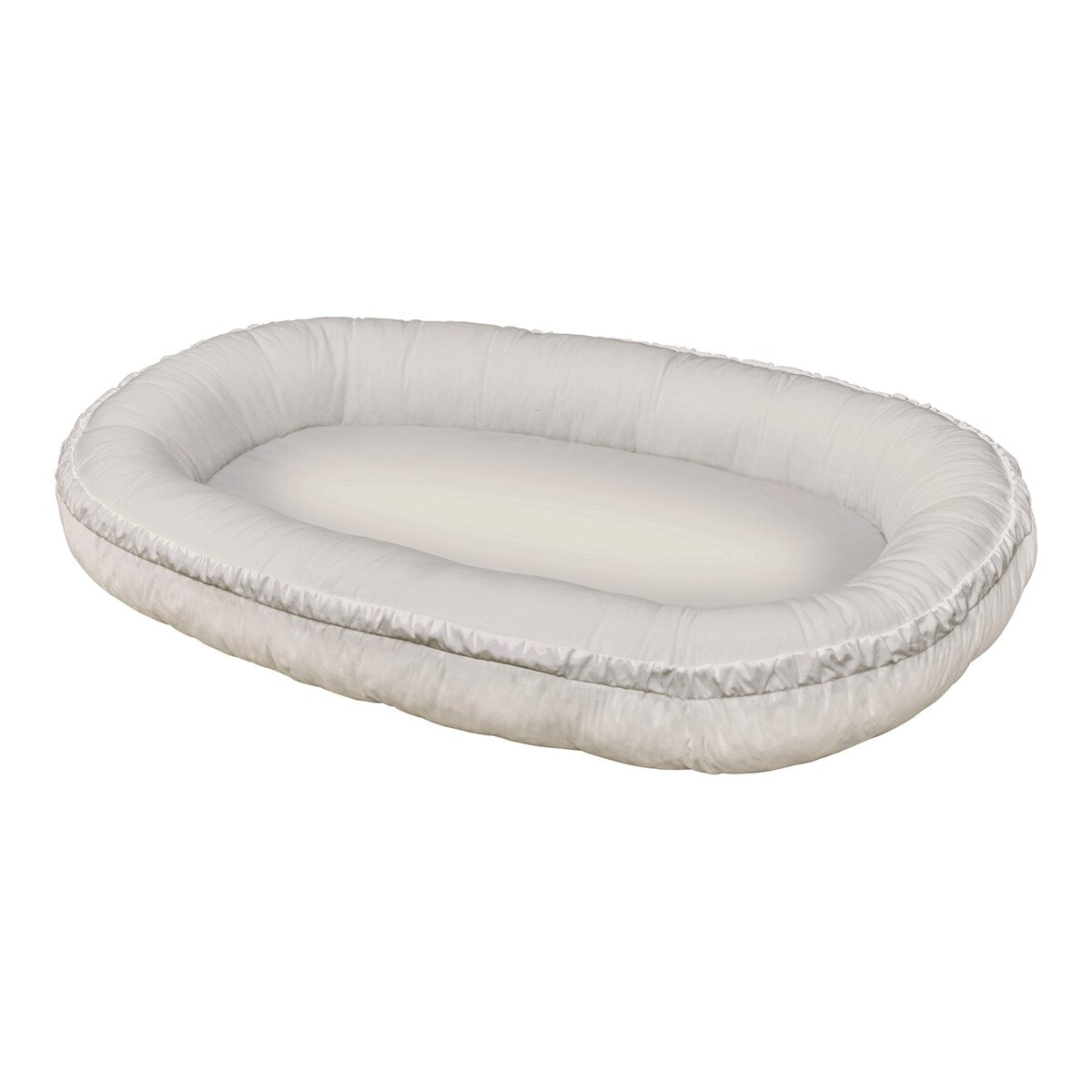 Babynest ensfarget bomull 80x55 cm fra fødsel forfra