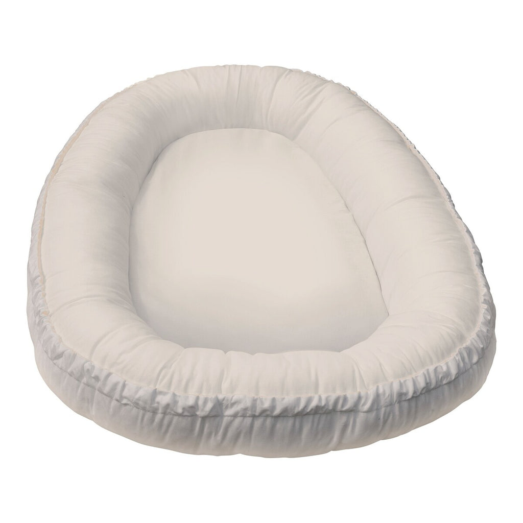 Babynest ensfarget bomull 80x55 cm fra fødsel bakside