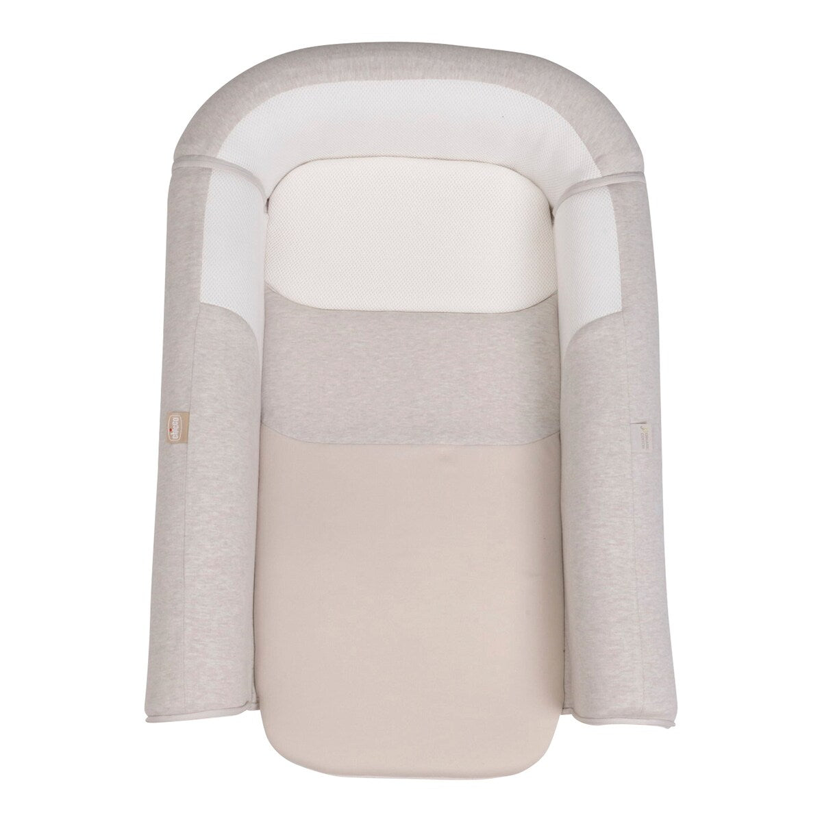 Babynest Mommy Pod 3in1 økologisk bomull montert i barneseng