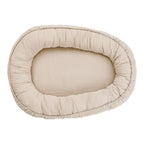 Babynest i musselin 82x55 cm fra fødsel til 5 mnd detalj av stoff