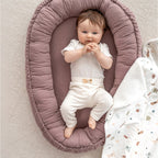 Montert Babynest NIDO jersey bomull 80x55 cm fra fødsel