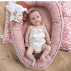 Babynest NIDO musselin 80x55 cm i dusty rose
