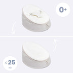 Nærbilde av stoffet på Babynest og sittesekk Seat'n Grow