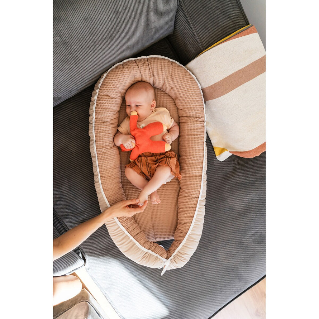 Babynest i vaffelpiqué 55x95 cm bomull pakket