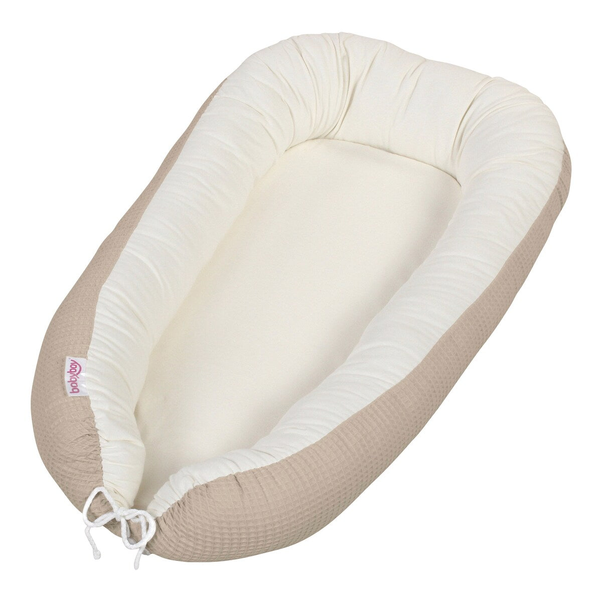 Babynest vaffelpiqué vendbart 90x50 cm bomull forfra