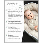 Babynest vendbart design 55x95 cm bomull - Ullenboom
