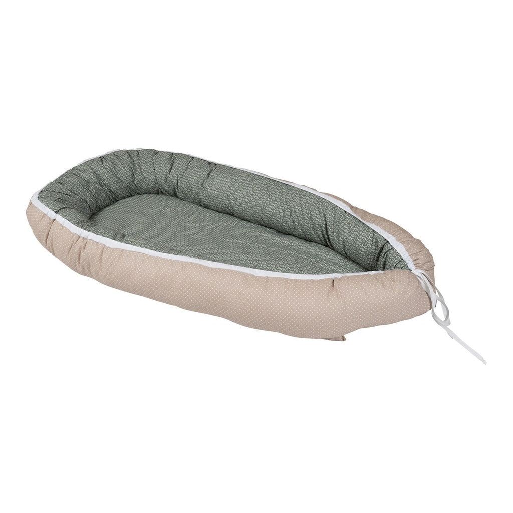 Babynest vendbart design 55x95 cm bomull forfra