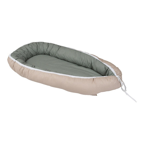 Babynest vendbart design 55x95 cm bomull forfra