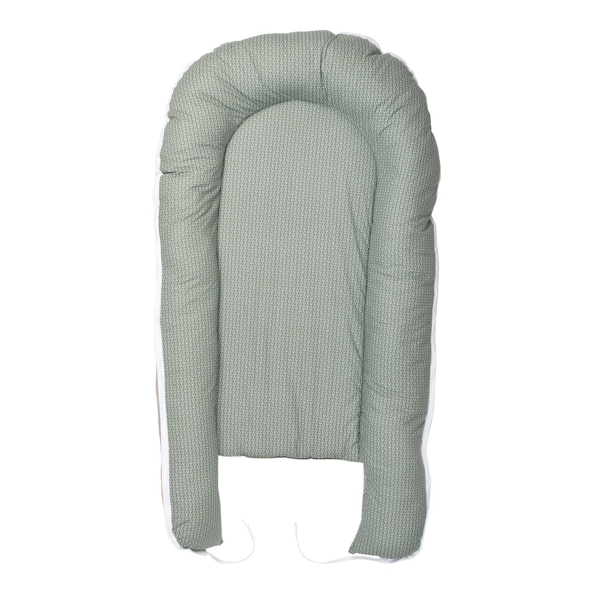 Babynest vendbart design 55x95 cm bomull detalj av stoff