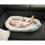 Babynest vendbart design 55x95 cm bomull - Ullenboom