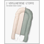 Babynest vendbart design 55x95 cm bomull - Ullenboom