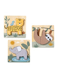 Babypuslespill 3-pack Tansania i tre FSC® forfra