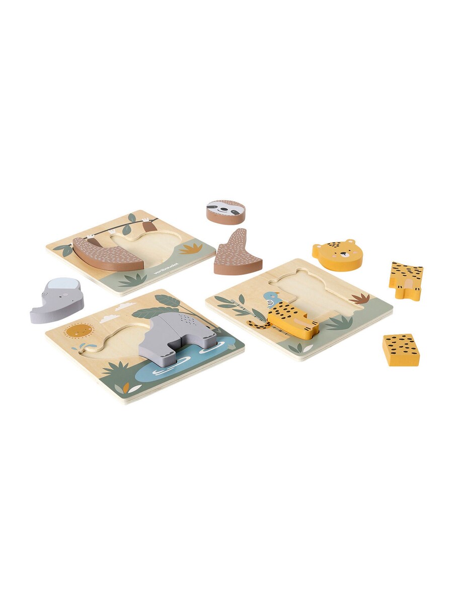 Babypuslespill 3-pack Tansania i tre FSC® detalj av brikker