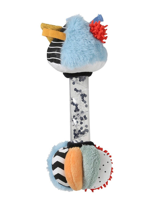Babyrangle sensorisk lek 25 cm flerfarget bakside