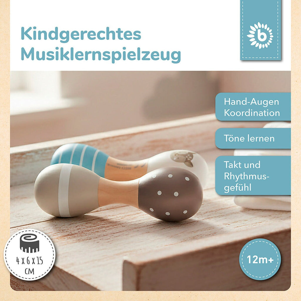 Babyrangle i tre rådyr 2er sett 19 cm bunn
