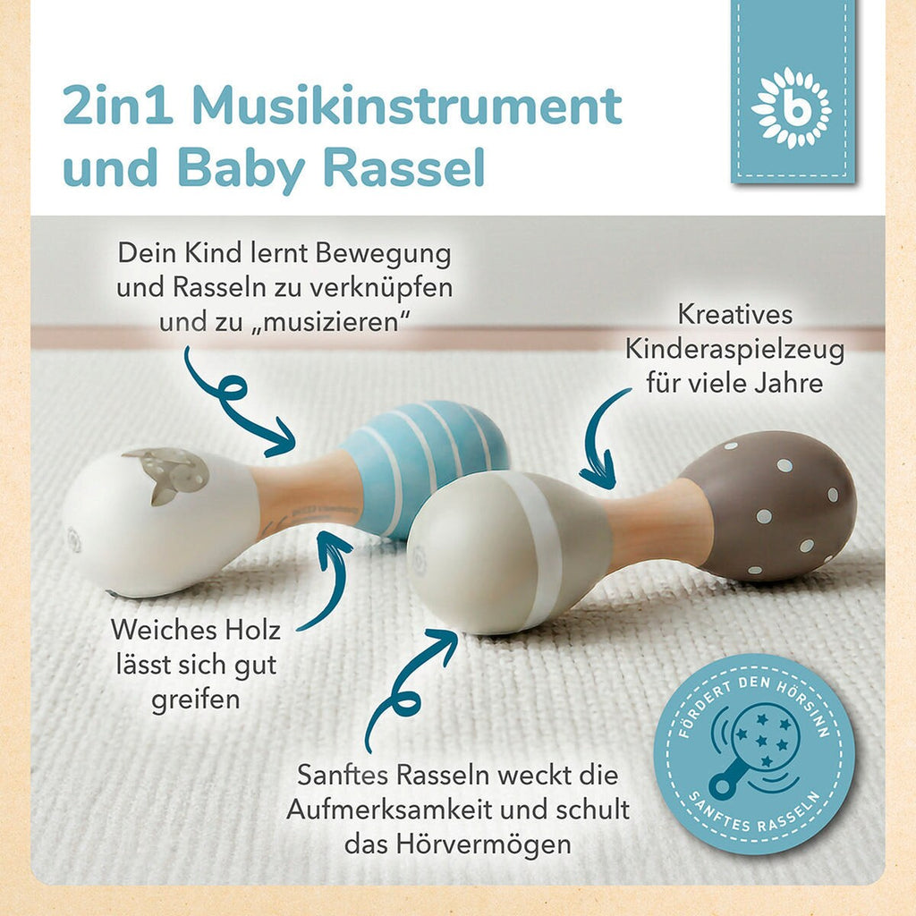 Babyrangle i tre rådyr 2er sett 19 cm pakke
