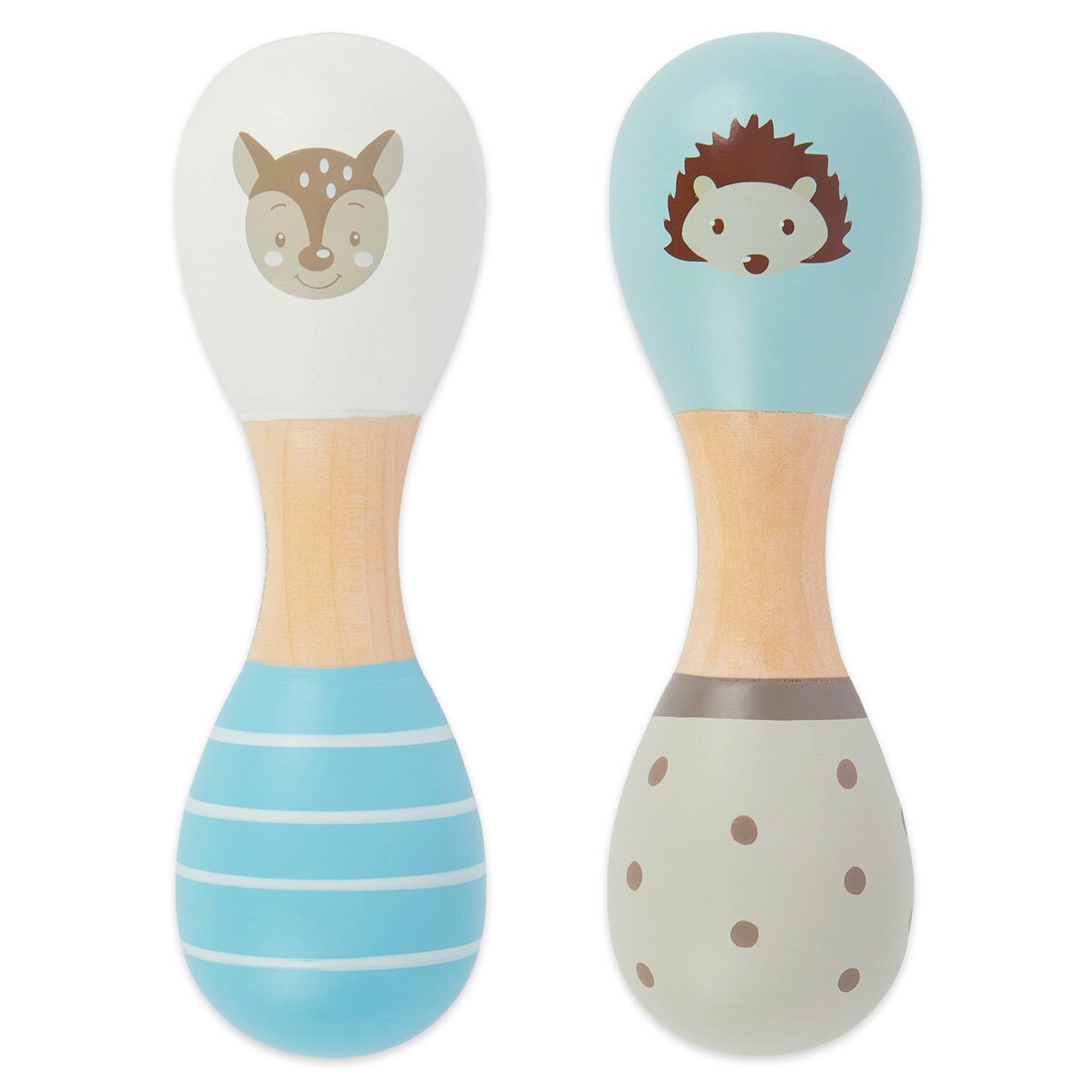 Babyrangle i tre skogdyr 2er sett 19 cm forfra