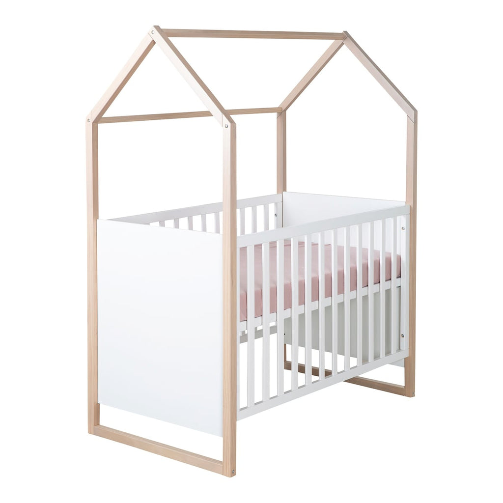 Babyromsmøbler Cabane 3 deler med husseng og garderobe detalj av husseng