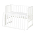 Babyseng og bedside-seng 3-i-1 med barriere og madrass forfra