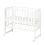 Babyseng og bedside-seng 3-i-1 med barriere og madrass detalj av barriere