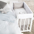 Babyseng 4-i-1 Indibär med vugge og bedside-funksjon med himmel