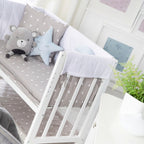 Babyseng 4-i-1 Indibär med vugge og bedside-funksjon i vuggeposisjon