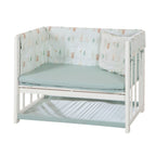Babyseng 4-i-1 Woodland Buddies 45x90 cm montert med tekstiler