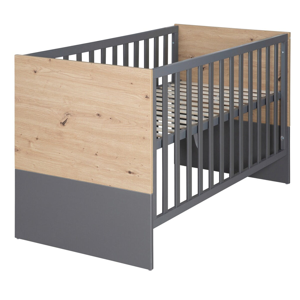 Babyseng og bedside crib 60x120 cm Anna 2-i-1 forfra