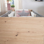 Babyseng og bedside crib 60x120 cm Anna 2-i-1 i barnerom