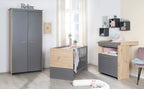 Babyseng og bedside crib 60x120 cm Anna 2-i-1 med uttakbare spiler