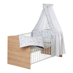 Detalj av Babyseng Pepe 70x140 cm, kombiseng med juniorseng-ombygging