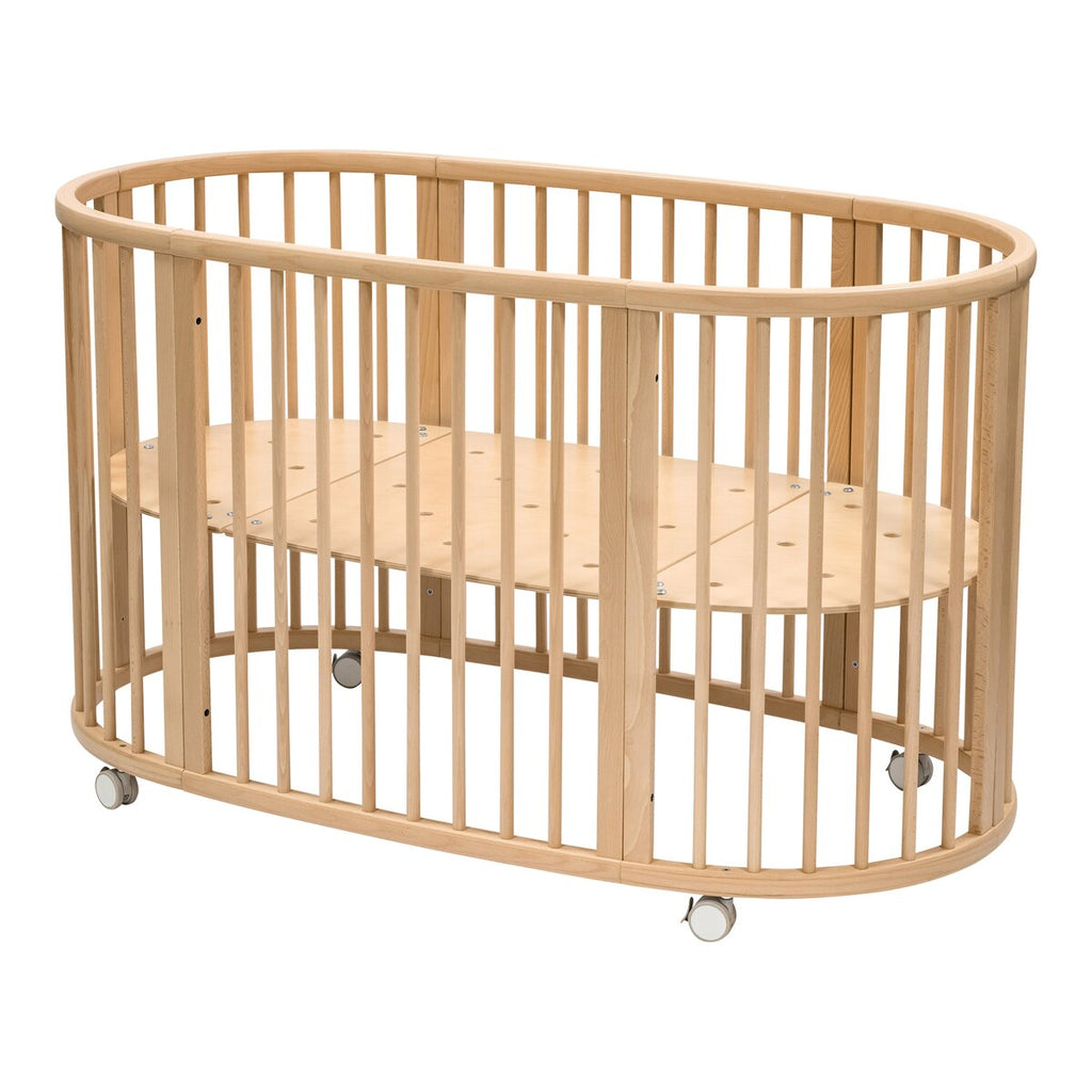 Babyseng Sleepi i bøk forfra