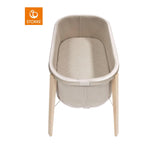 Detalj av babyseng Snoozi med madrass