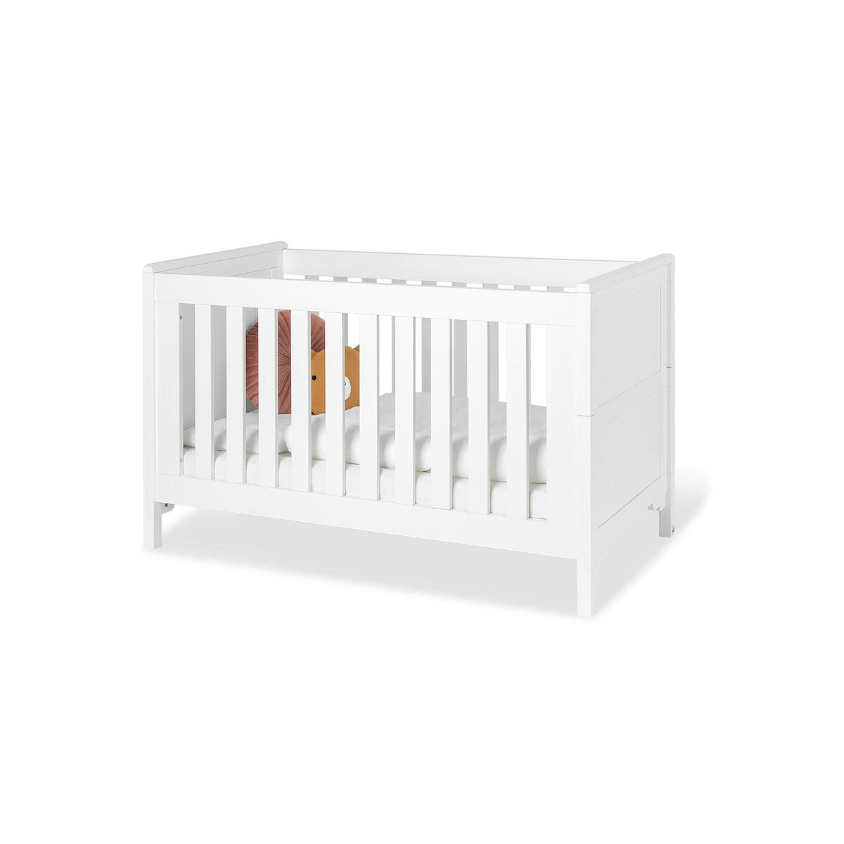 Babyseng og stellekommode Chalet bred hvit bakside