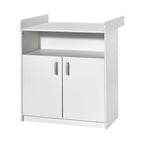 Justerbart lattenrost på babyseng og stellekommode Classic White 70x140 cm