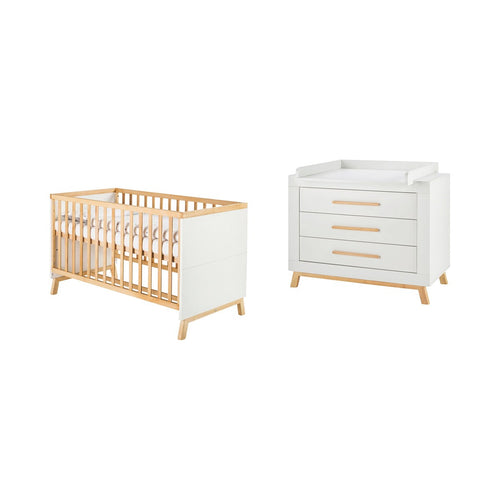 Babyseng og stellekommode Miami 70x140 cm bakside
