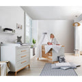 Babyseng og stellekommode Miami 70x140 cm forfra