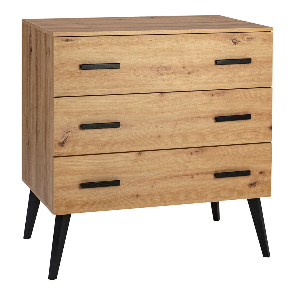 Babyseng og stellekommode Morris Oak 2-delt sett solid bøkramme