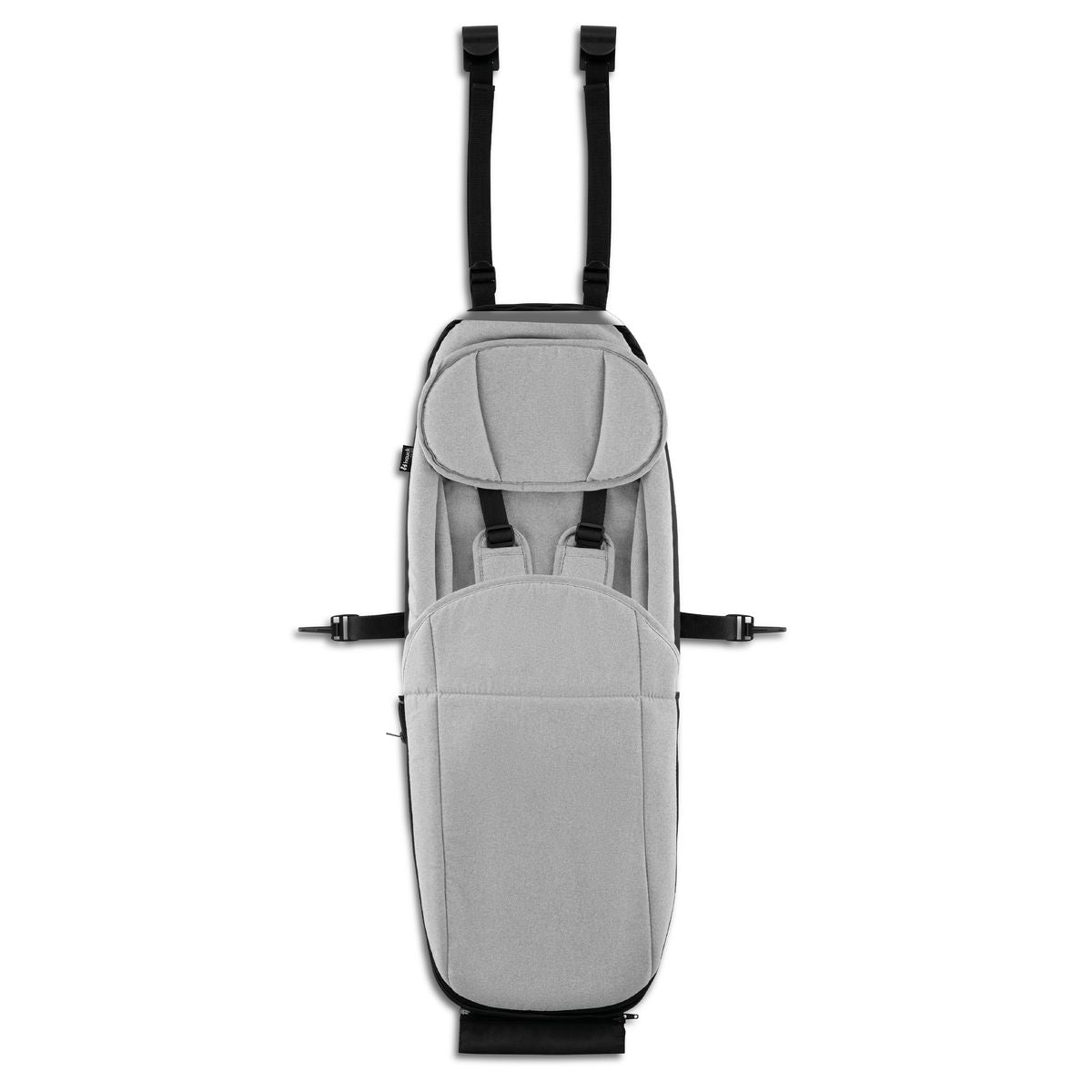 Babysete og nyfødtinnlegg Baby Lounger 2 fra 1 mnd, grå foran