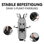 Babysete og nyfødtinnlegg Baby Lounger 2 fra 1 mnd, grå med justerbar sele