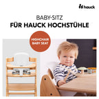 Babysete med rygglene og sikkerhetsbøyle fra 6 mnd, hvit - Hauck bakside