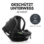 Detalj av justerbar hodepute på Babystol Drive N Care i-Size