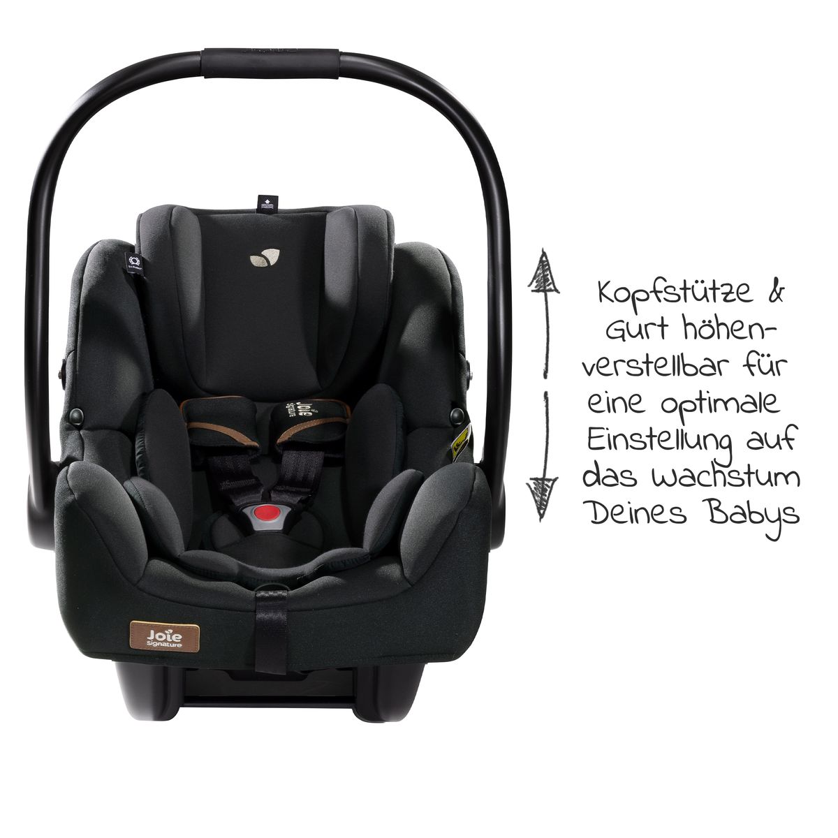 Babystol i-Jemini i-Size fra fødsel til 13 kg - Joie Signature i bruk i barnevogn