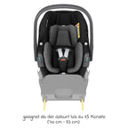 Detalj av festemekanisme på Babystol Pebble 360 i-Size dreibar