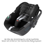 Babystol Pebble 360 i-Size dreibar på bilsete med Isofix-base