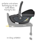 Nærbilde av justerbar hodepute på Babystol Pebble 360 i-Size dreibar