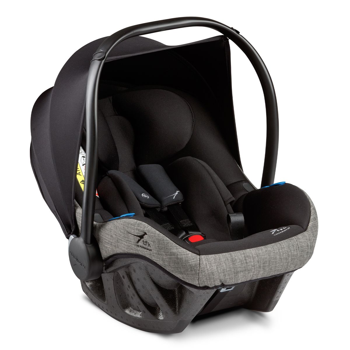 Babystol Pixel i-Size 45-86 cm kun 2,5 kg grå fra TFK for sikker transport